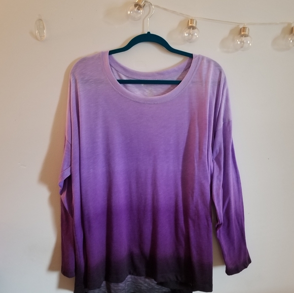 Ideology Tops - PLUS purple ombre top